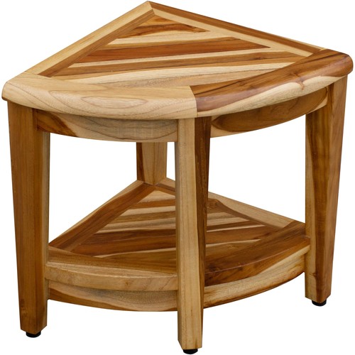 Natural teak corner - x,